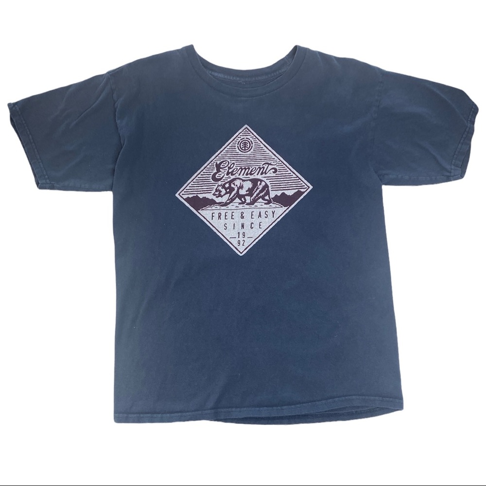 Element brand blue tee with California bear design! 🐻